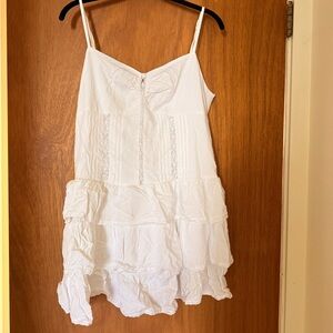 American Eagle White Sleeveless Dress size L